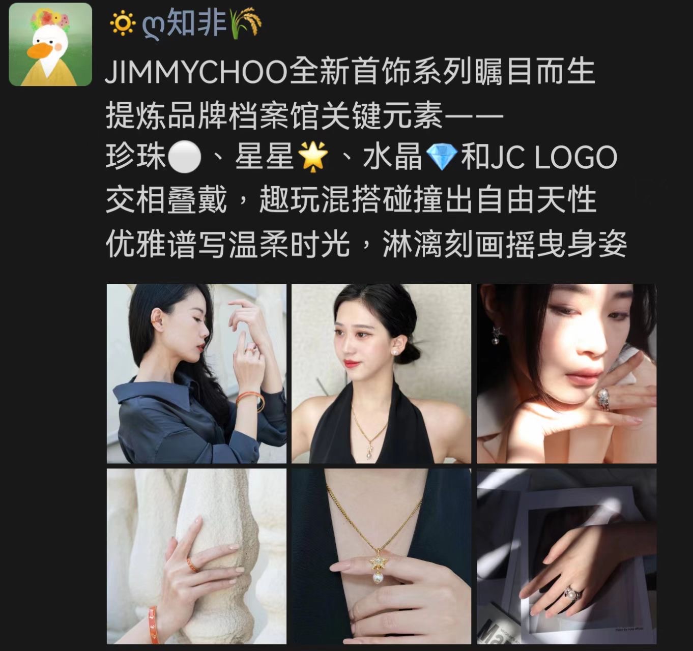 朋友圈 首饰系列瞩目而生